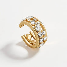 Load image into Gallery viewer, 2019 New Fashion Pearl Ear Cuff Bohemia Stackable C Shaped CZ Rhinestone Small Earcuffs Clip Earrings for Women Wedding Jewelry